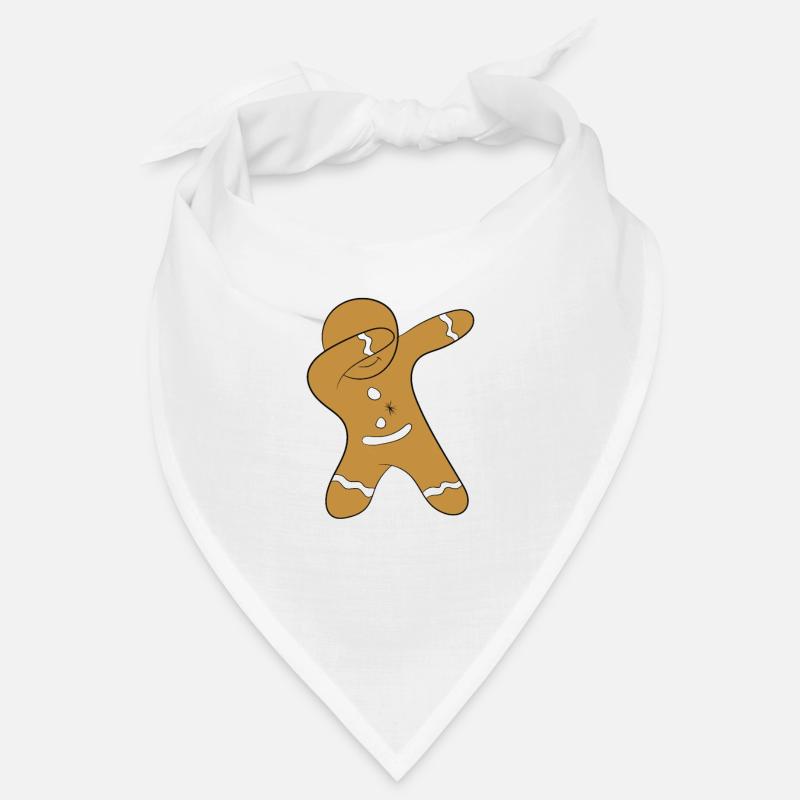 Lebkuchenmann - DAB / dabbing - Bandana - Weiß
