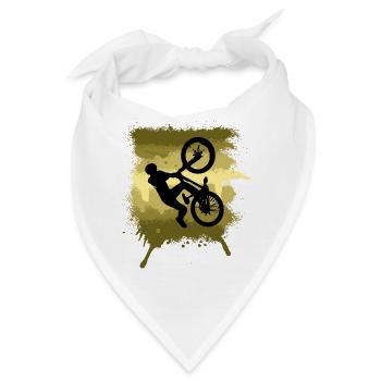 Mountainbike Dirt bike Trail Silhouette - Bandana - Weiß - Vorne