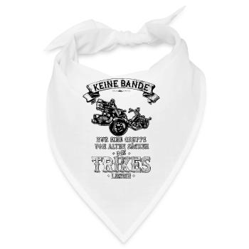 TRIKE KÖNIGE / KEINE BANDE, ALTE TRIKE SÄCKE - Bandana - Weiß - Vorne