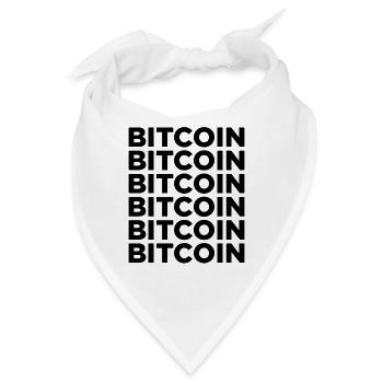 BITCOIN - Bandana - Weiß - Vorne