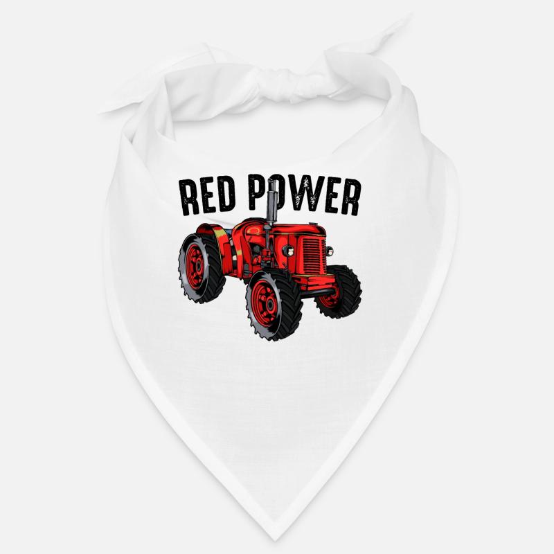 Red Power Cool tractor tractor tractor gift idea Bandana