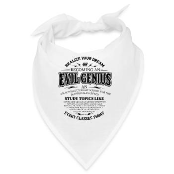 Böses Genie Super Schurke Weltherrschaft Geschenke - Bandana - Weiß - Vorne