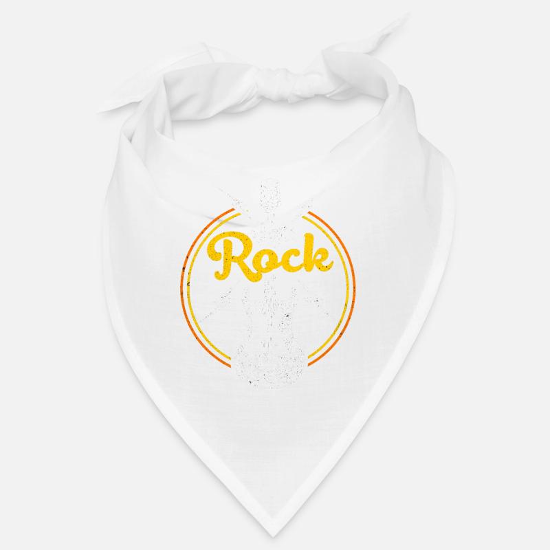 guitare - Bandana - blanc