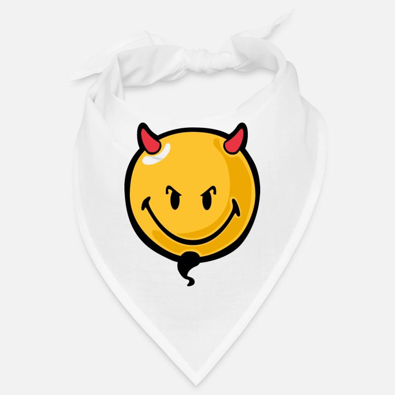Smiley devil - Bandana - Weiß