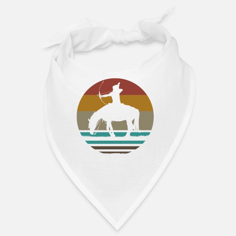 Rétro Indien cheval flèche et arc cadeau Bandana