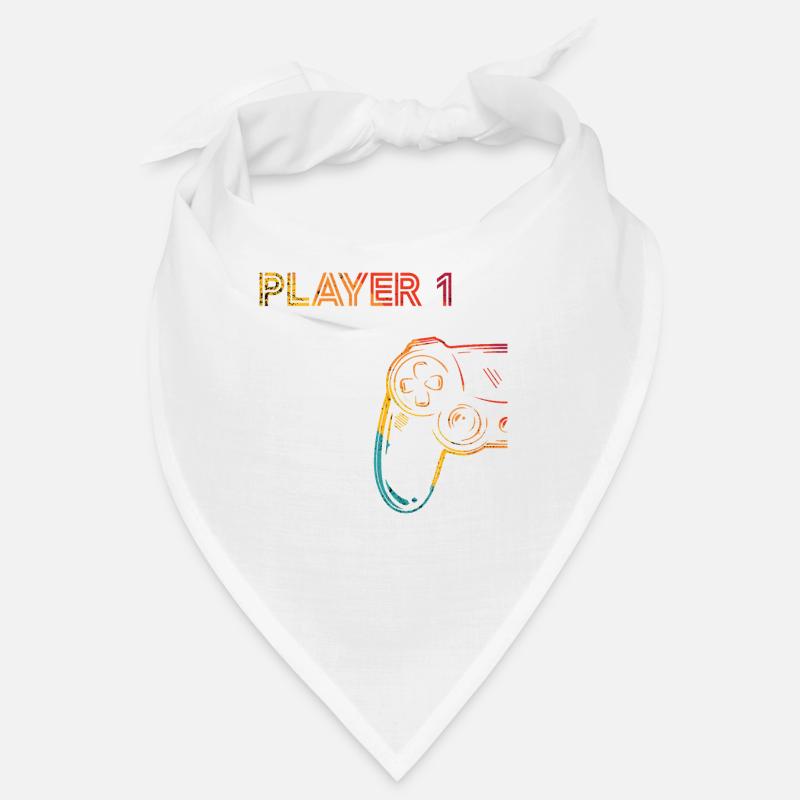 Gaming Player 1 Geschenkidee Bandana