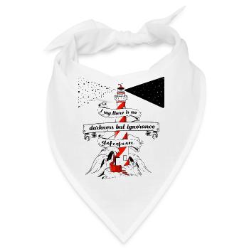 SHAKESPEARE Quote Twelfth Night - Bandana - Weiß - Vorne