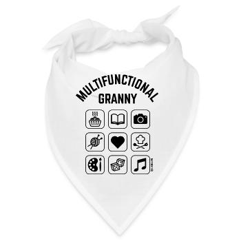 Multifunctional Granny (9 Icons) - Bandana - Weiß - Vorne