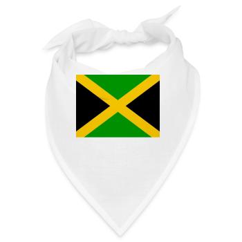 I jm flag png black 531901dfe61ce470a4f2953b7ad949 - Bandana - Weiß - Vorne