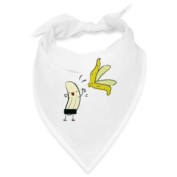 Nackte Banane - Bandana - Weiß - Vorne