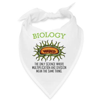 Biologe - Bandana - Weiß - Vorne