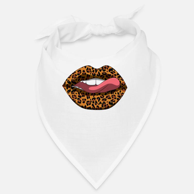 Sexy Mouth Cheetah Leopard Jaguar Pattern Lips Bandana