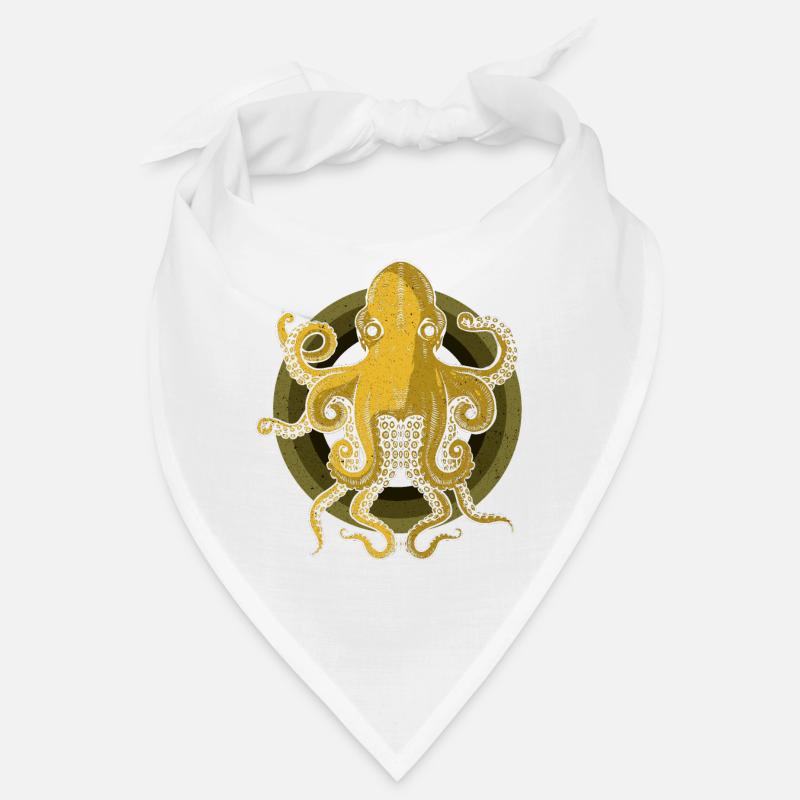 Kraken - Bandana - Weiß