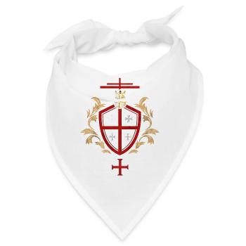 Tempelritter Kreuzritter Symbol - Bandana - Weiß - Vorne