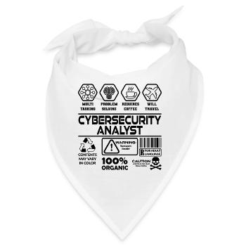 Cybersecurity Analyst - Bandana - Weiß - Vorne