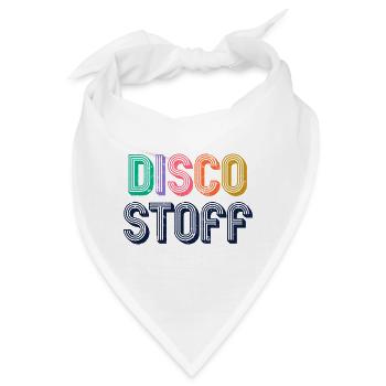 discostoff, stoff und schnaps, nacht in der disse - Bandana - Weiß - Vorne