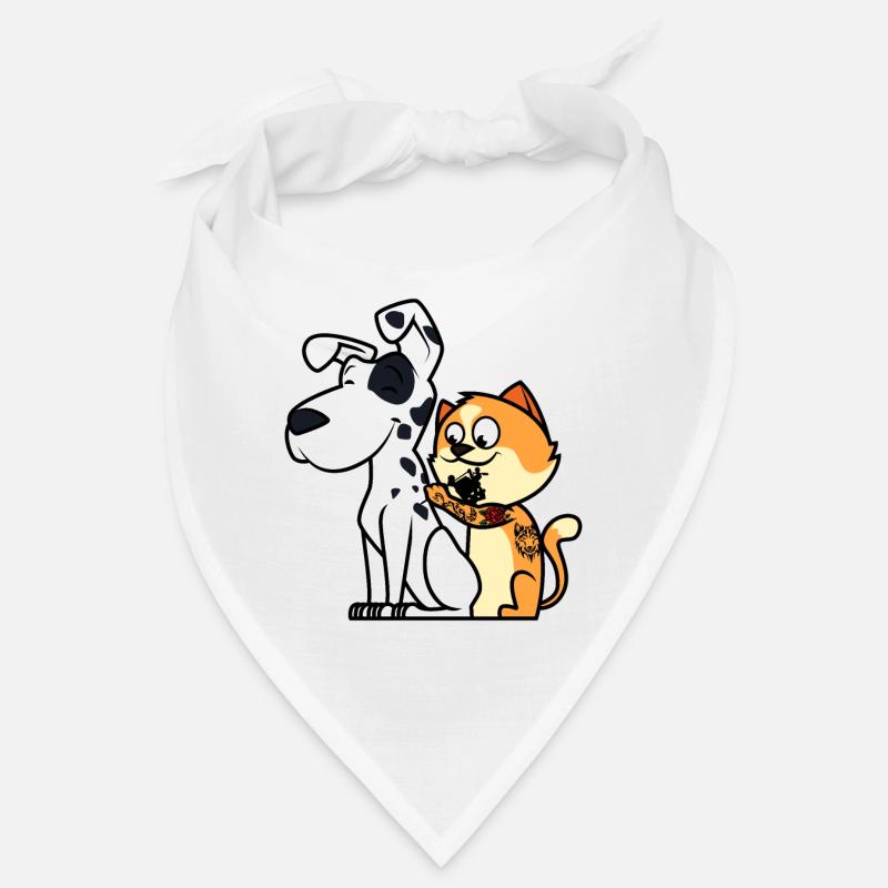 Cat Dalmatian Tattoo Bandana