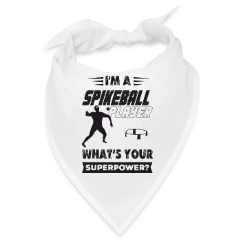 I'm a Spikeball Player What's your Superpower ? - Bandana - Weiß - Vorne