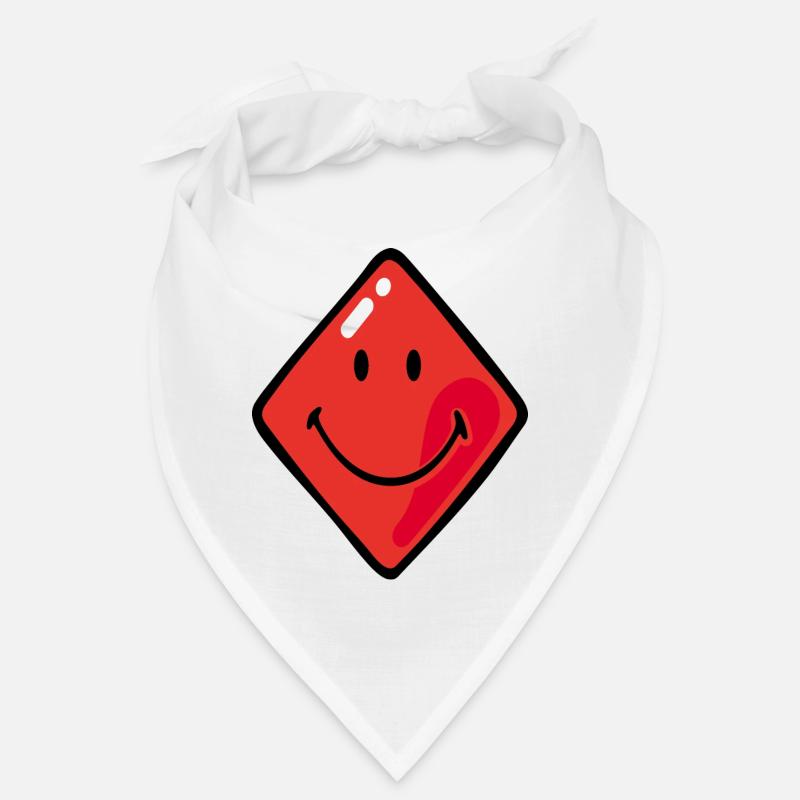 Smiley Diamonds Red Bandana