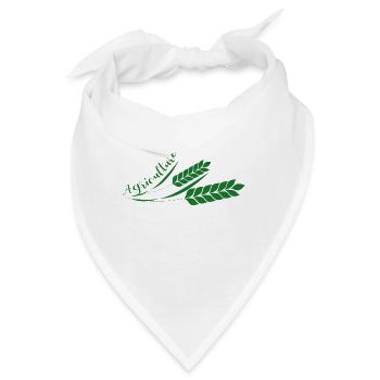 Agriculture with fern - Landwirtschaft mit Farn - Bandana - Weiß - Vorne