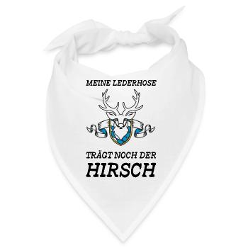 Lederhose - Bandana - Weiß - Vorne