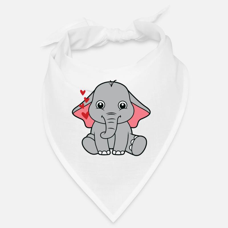 petit éléphant doux bébé Bandana