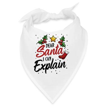 Weihnachtsmann - Bandana - Weiß - Vorne