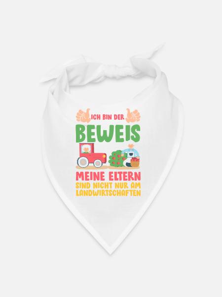 Landwirt Kinder Traktor Geschenk · Beweis - Bandana - Weiß