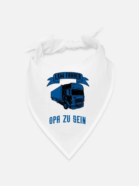 Opa LKW Fahrer Opa Werden Überraschung 2020 - Bandana - Weiß