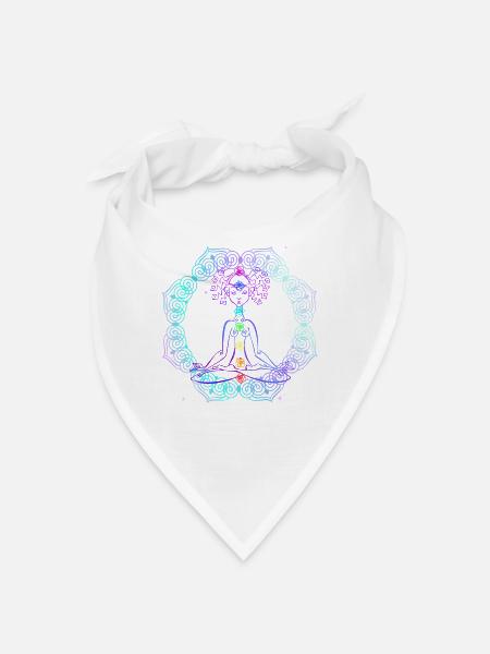 Reiki Master Spiritual Chakra healing gift - Bandana - white
