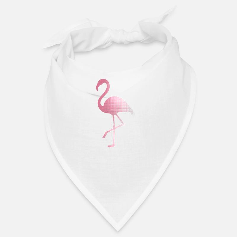 Flamingo - Bandana - Weiß