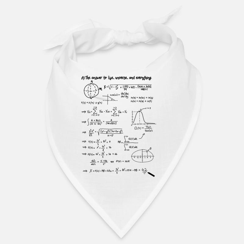Réponse 42 - Bandana - blanc