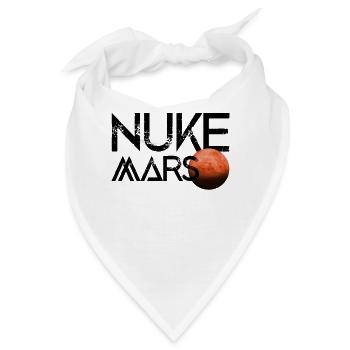 Nuke Mars Terraforming Weltraum Roter Planet - Bandana - Weiß - Vorne