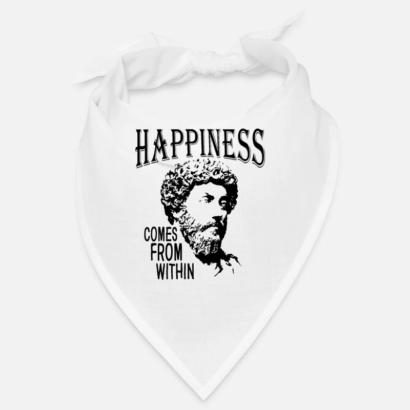 Happiness Comes From Within | Marcus Aurelius Bandana