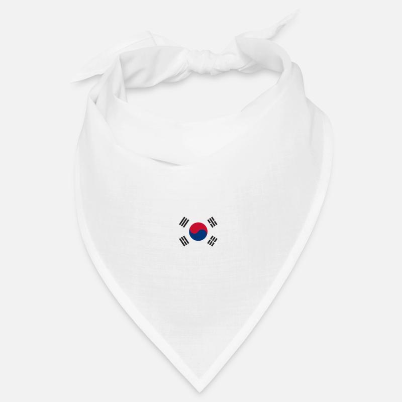 Corée du Sud - Bandana - blanc