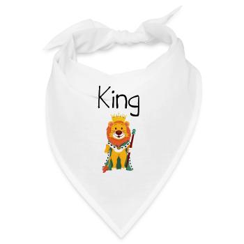 King Queen Partnerlook - Bandana - Weiß - Vorne