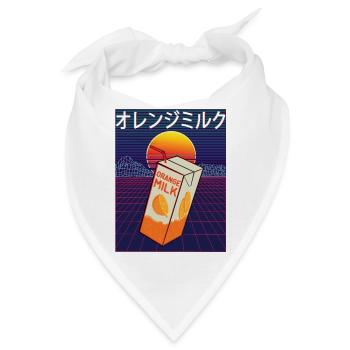Vaporwave Orange Milk - Bandana - Weiß - Vorne