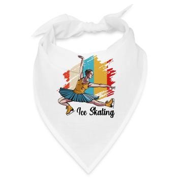 Eislaufen - Bandana - Weiß - Vorne