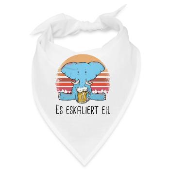 Es Eskaliert Eh - Bandana - Weiß - Vorne