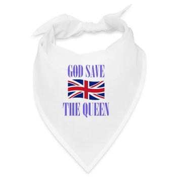 God save the Queen - Bandana - Weiß - Vorne