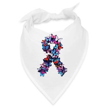 Brustkrebs Bewusstsein - Bandana - Weiß - Vorne