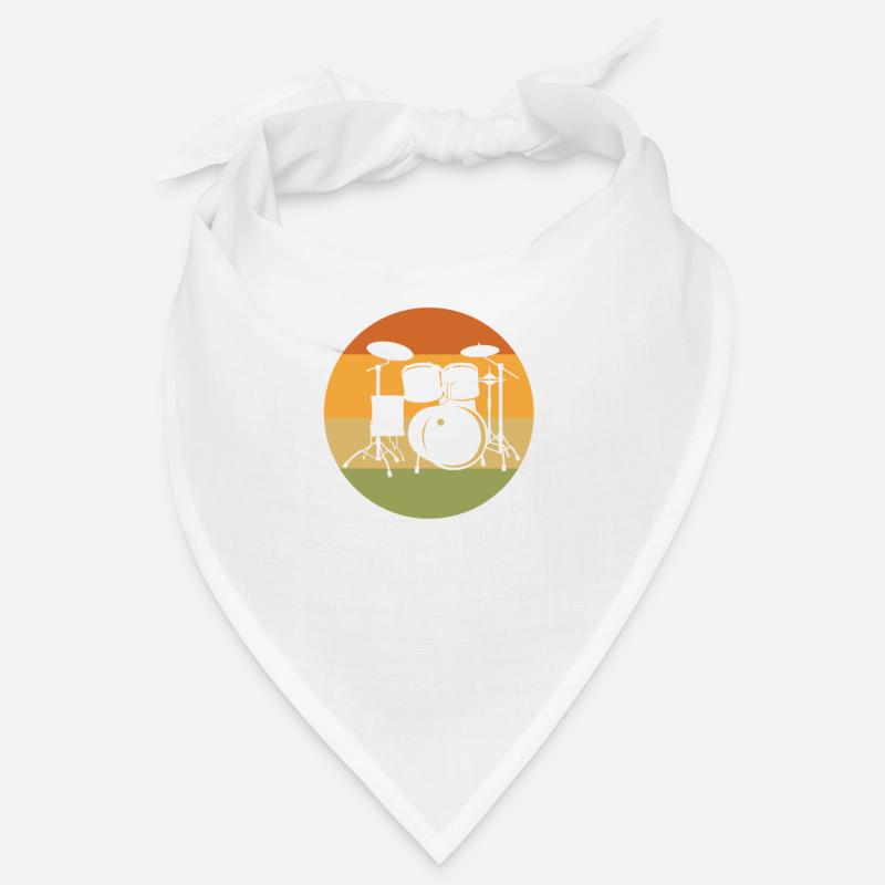 Cadeau de batterie batteur rétro Bandana