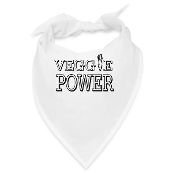 Vegetarisch - Bandana - Weiß - Vorne