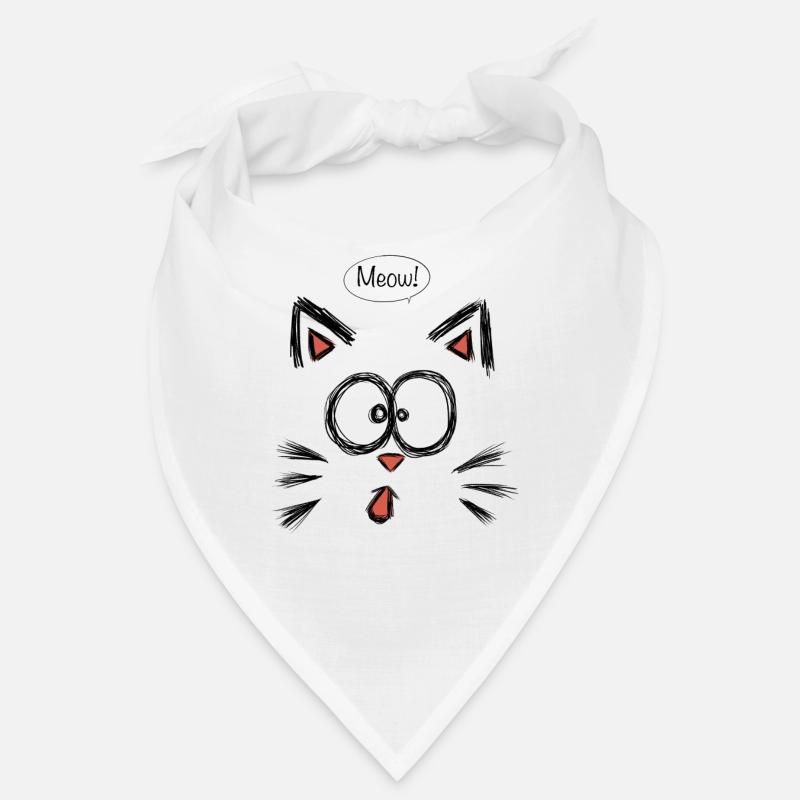 Chat chat minou miaou mignon disant Bandana