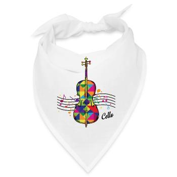 Cello - Bandana - Weiß - Vorne