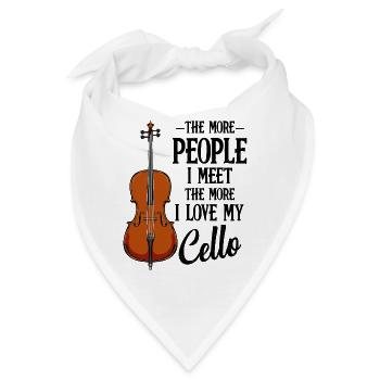 Cello - Bandana - Weiß - Vorne