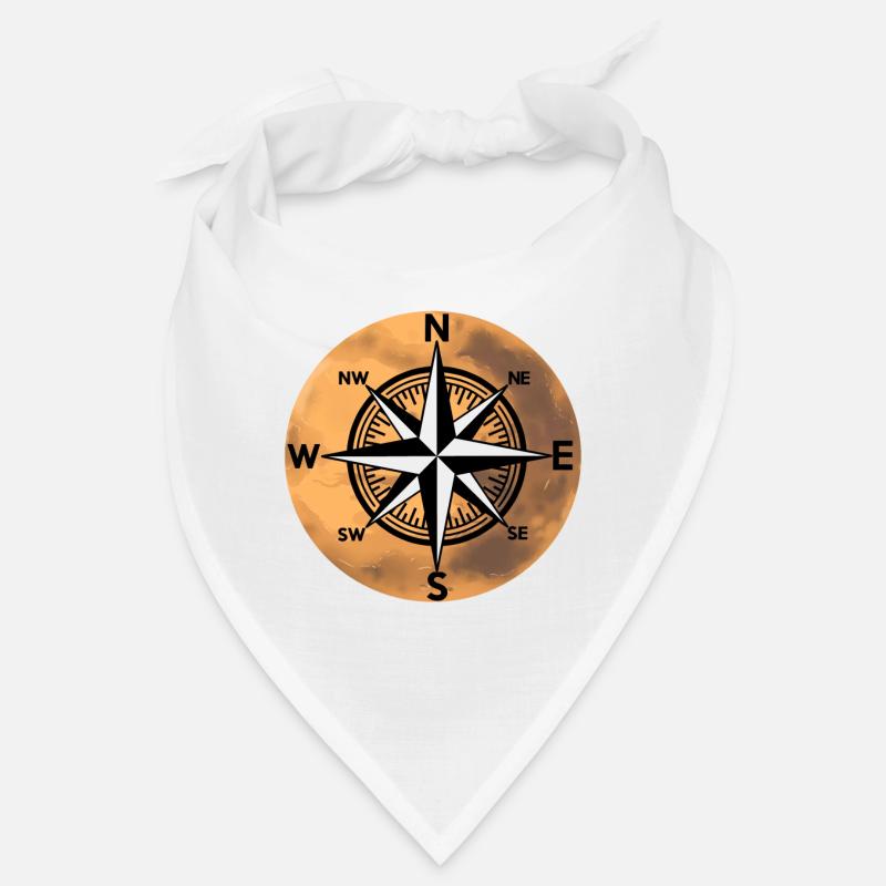 Compass wind rose nautical planet universe Bandana