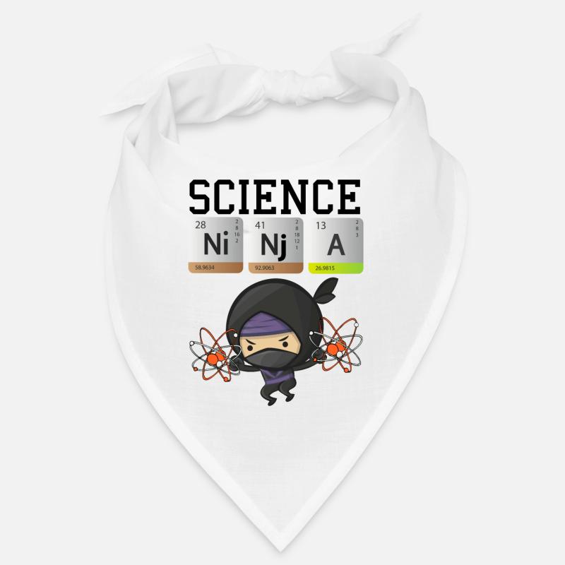 Science Ninja Design Funny Chemistry Elements Bandana