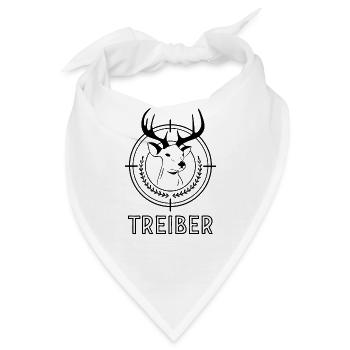 Treiber Jagd Mundbedeckung Gesichtsmaske Maske - Bandana - Weiß - Vorne