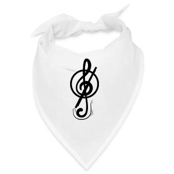 Querflöte - Bandana - Weiß - Vorne